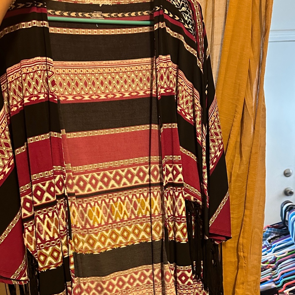 Wrangler Tribal Print Kimono Cardigan